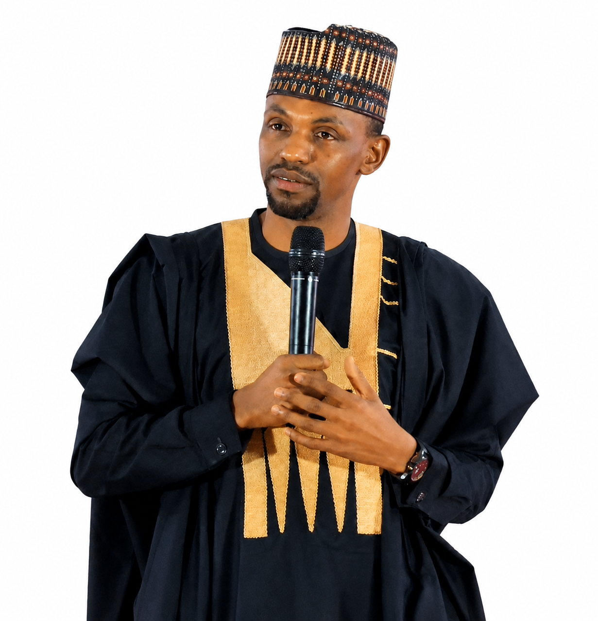 Prof. Ahmed Adamu speaking at a podium