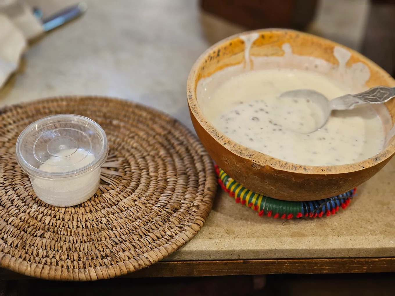 Beautifully plated Northern Nigerian cuisine