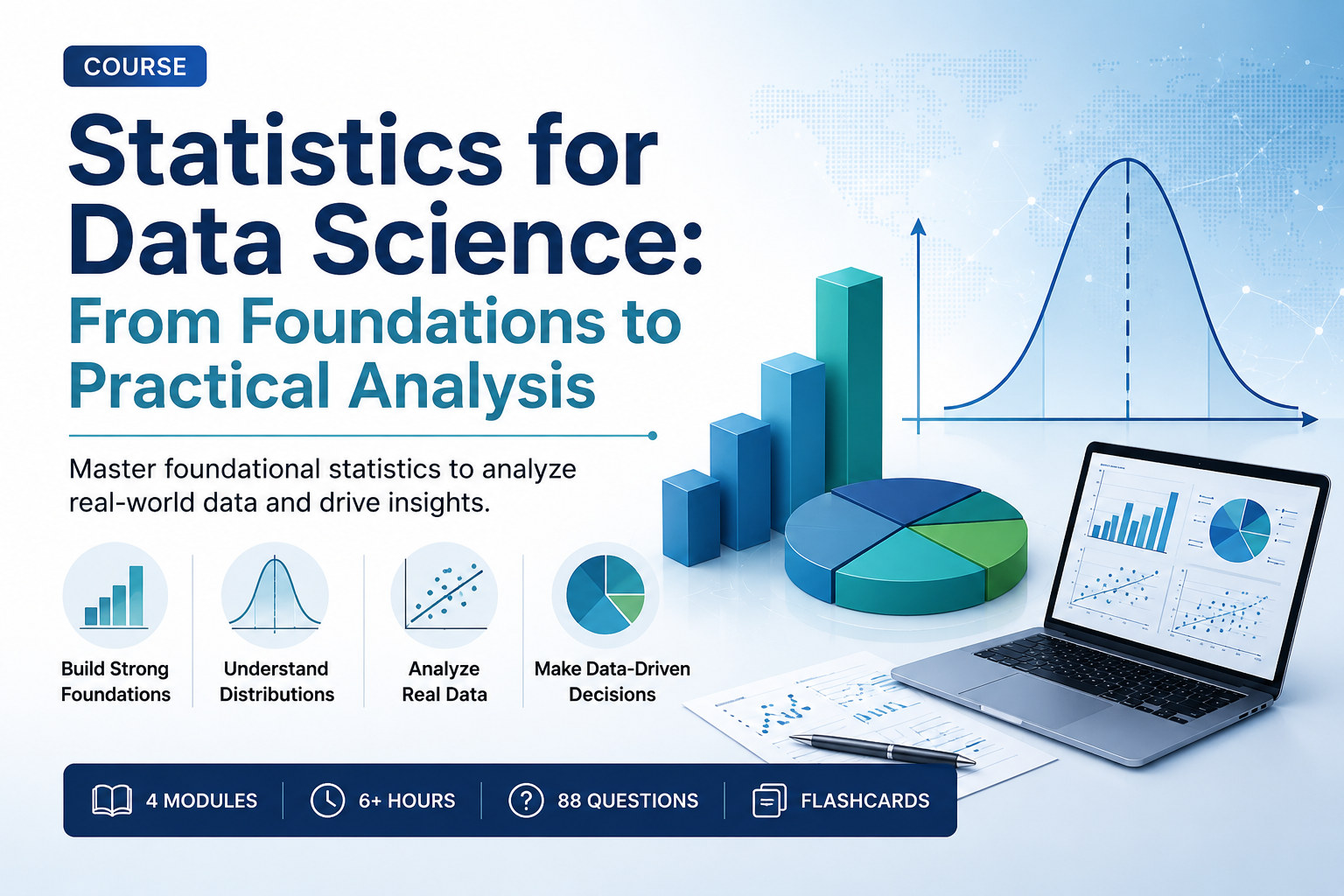 Statistics for Data Science: From Foundations to Practical Analysis - course cover