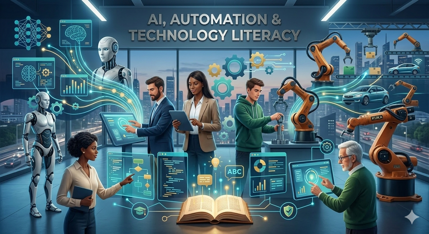 AI, Automation & Technology Literacy - course cover