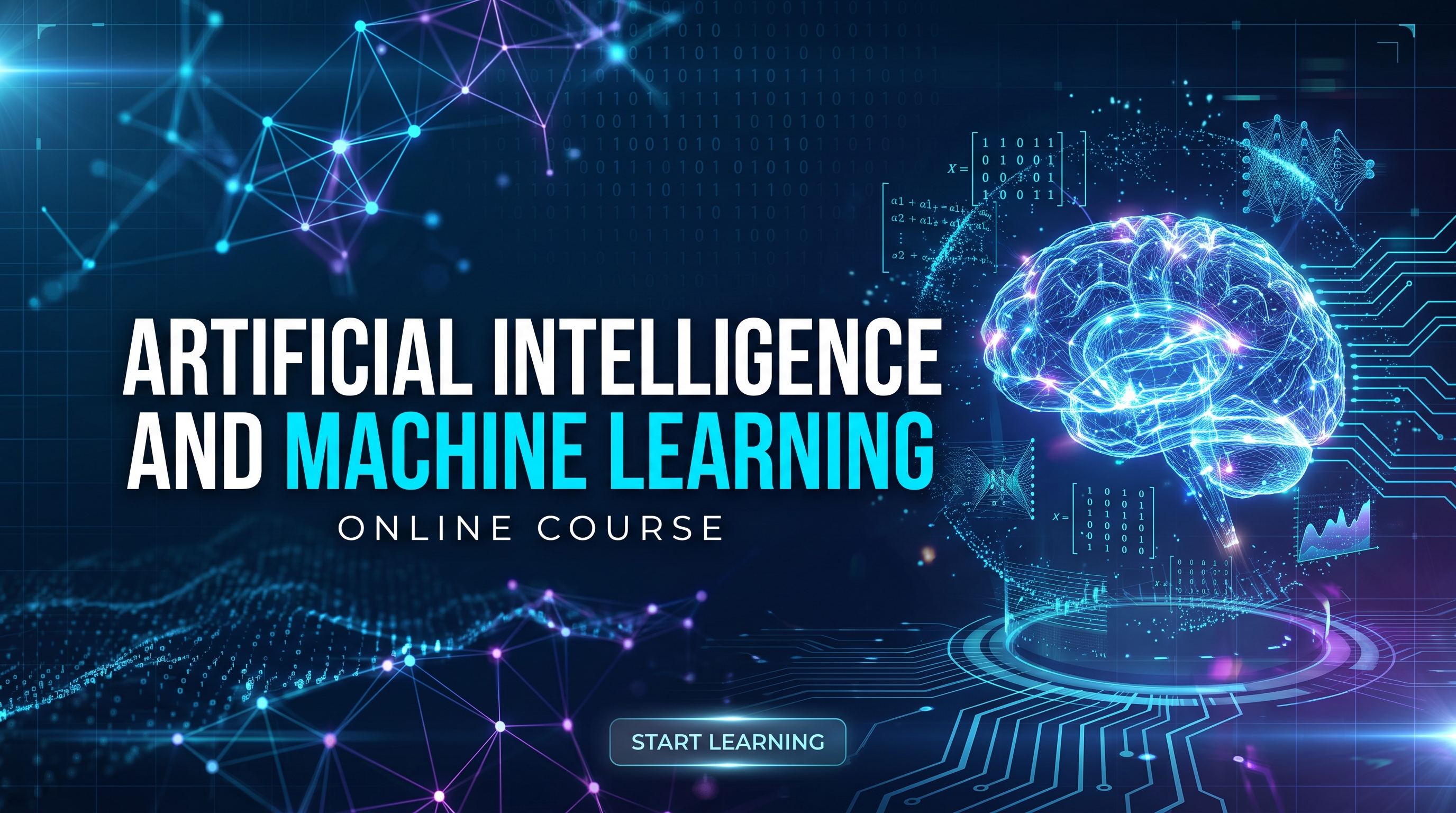 Artificial Intelligence and Machine Learning - course cover