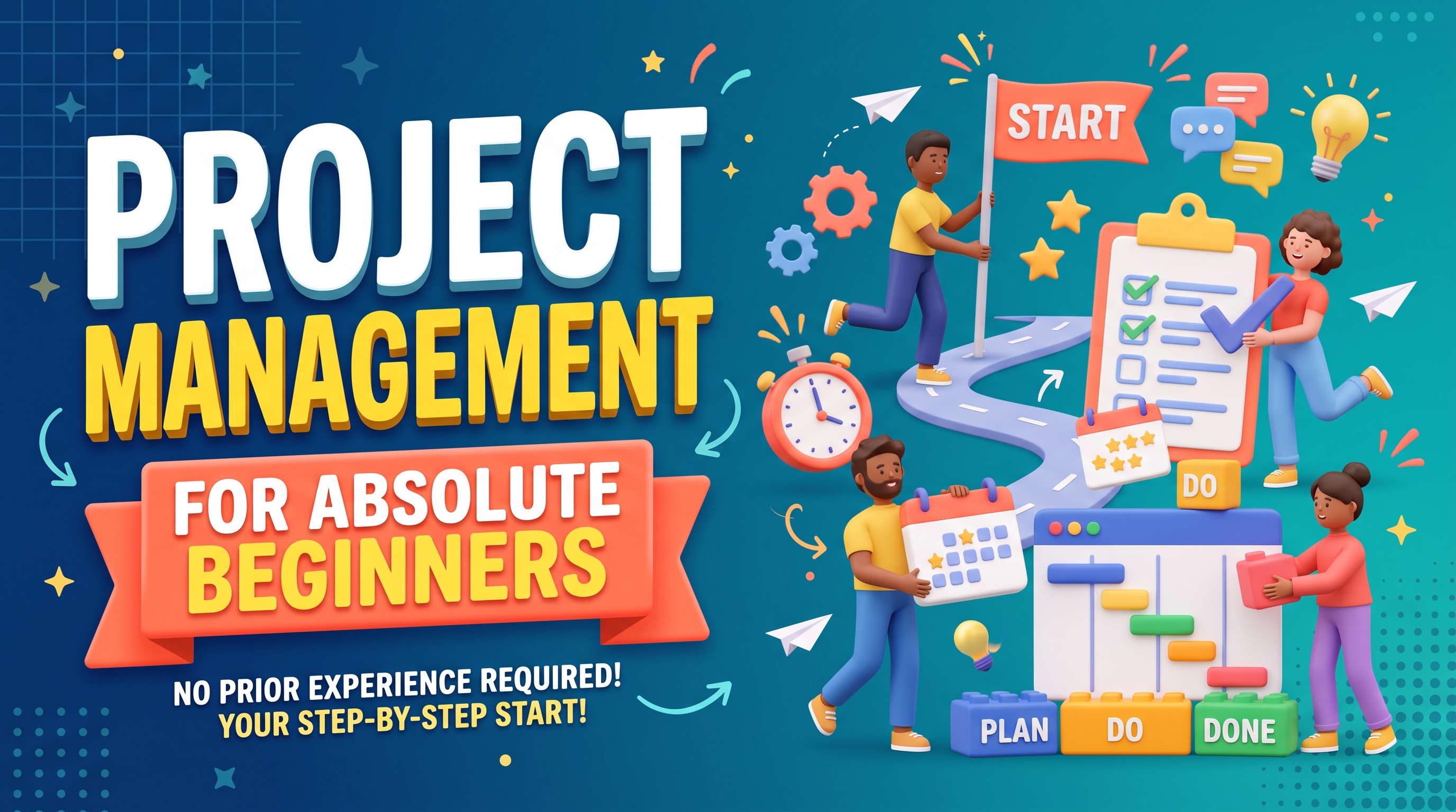 Project Management for Absolute Beginners - course cover